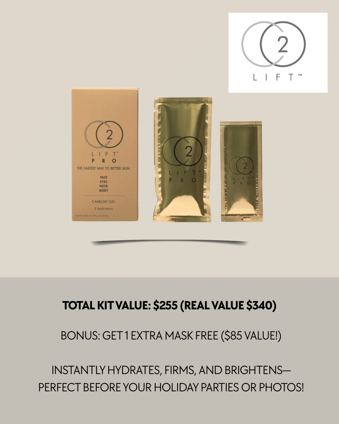 CO 2 Lif Mask Kit Limited Edition – Holiday Exclusive